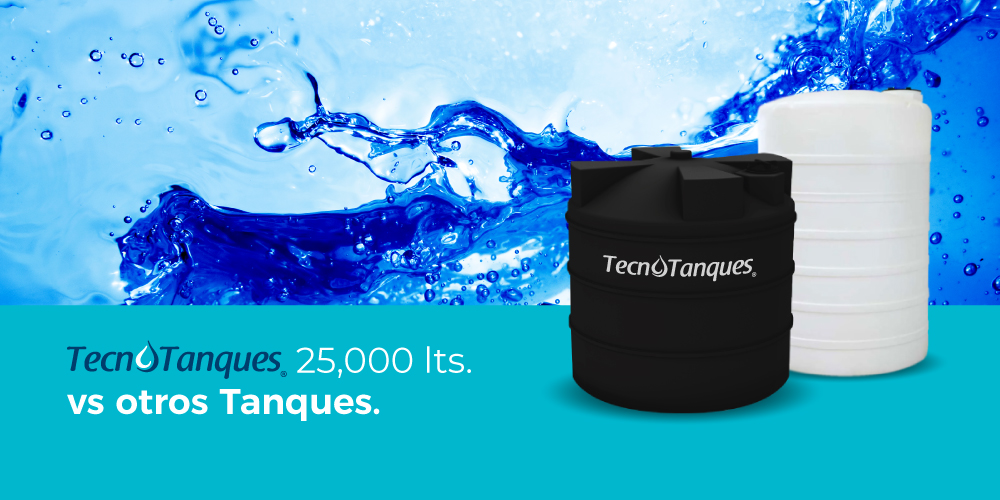 Tanque de 25,000 litros Tecnotanques Vs Tanque de 25,000 litros Rotoplas